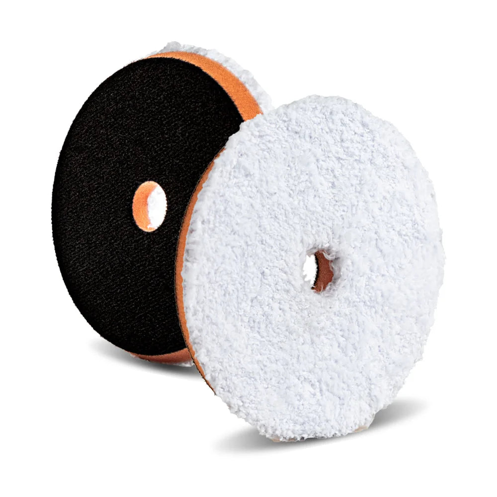 Light Cutting Fiber w/ Orange Foam Heavy Duty Orbital (HDO) Microfiber Pad - (HDO-550F-OSP)