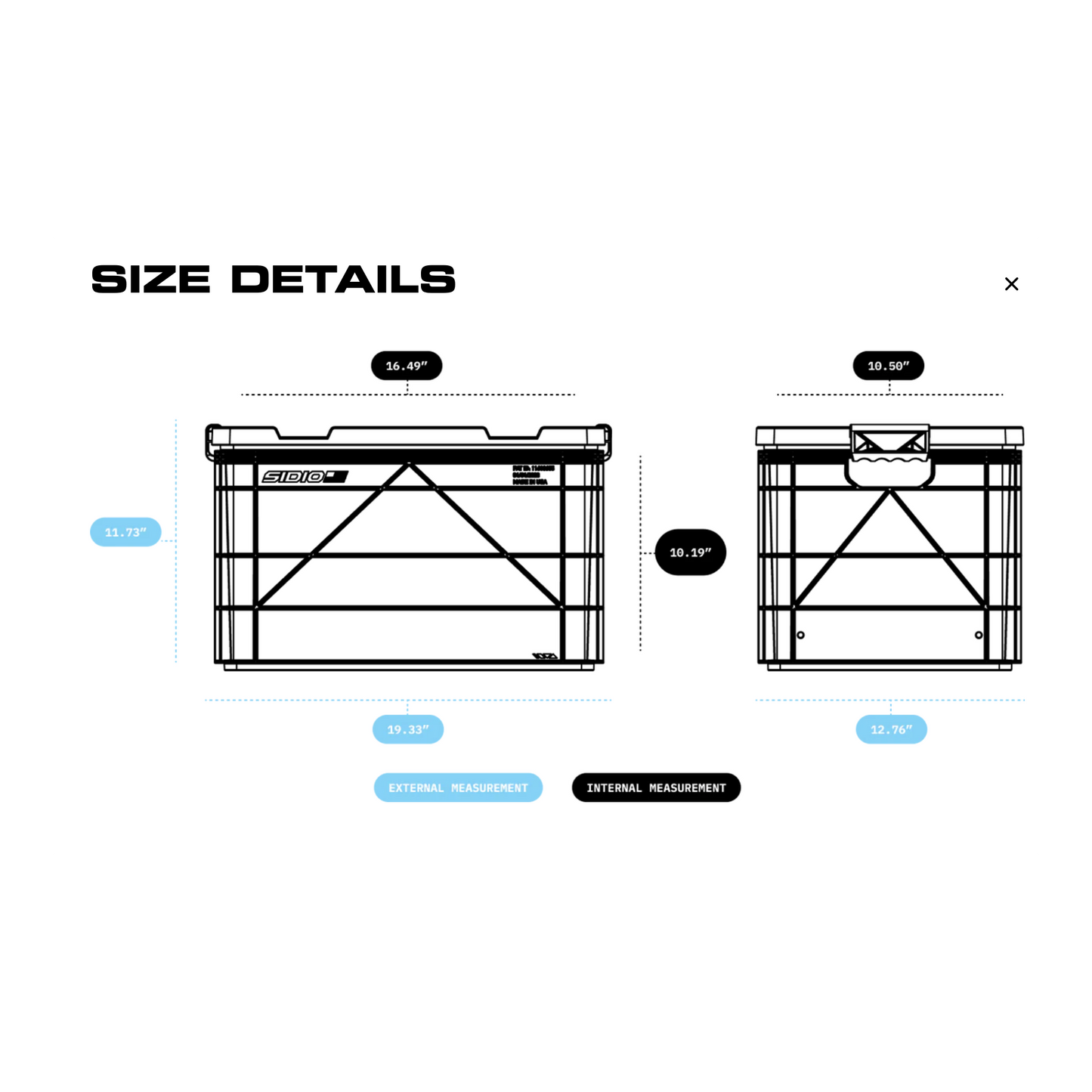 Full Size Sidio Crate + Lid & 2 Dividers