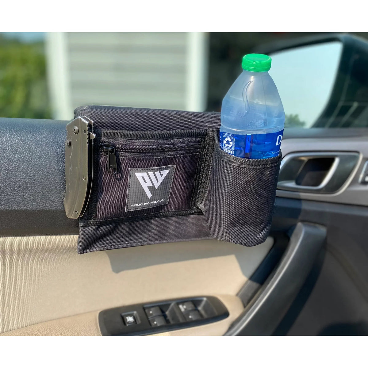 Primo Works armrest installed in vehicle
