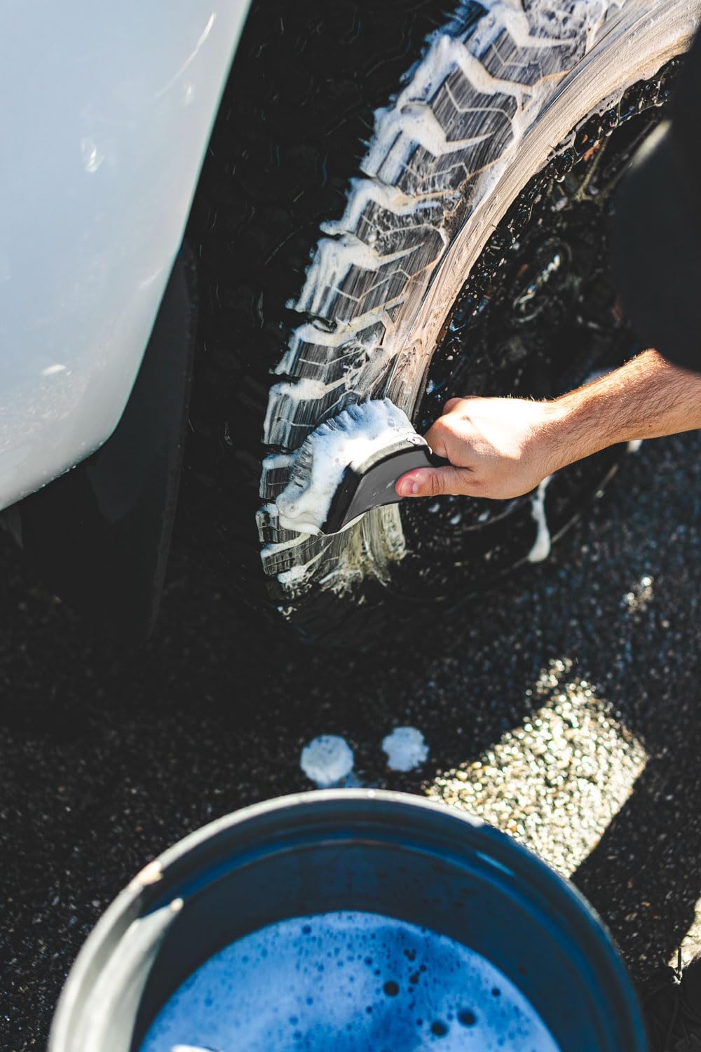 Detail Factory Gray XL Tire Scrub Brush