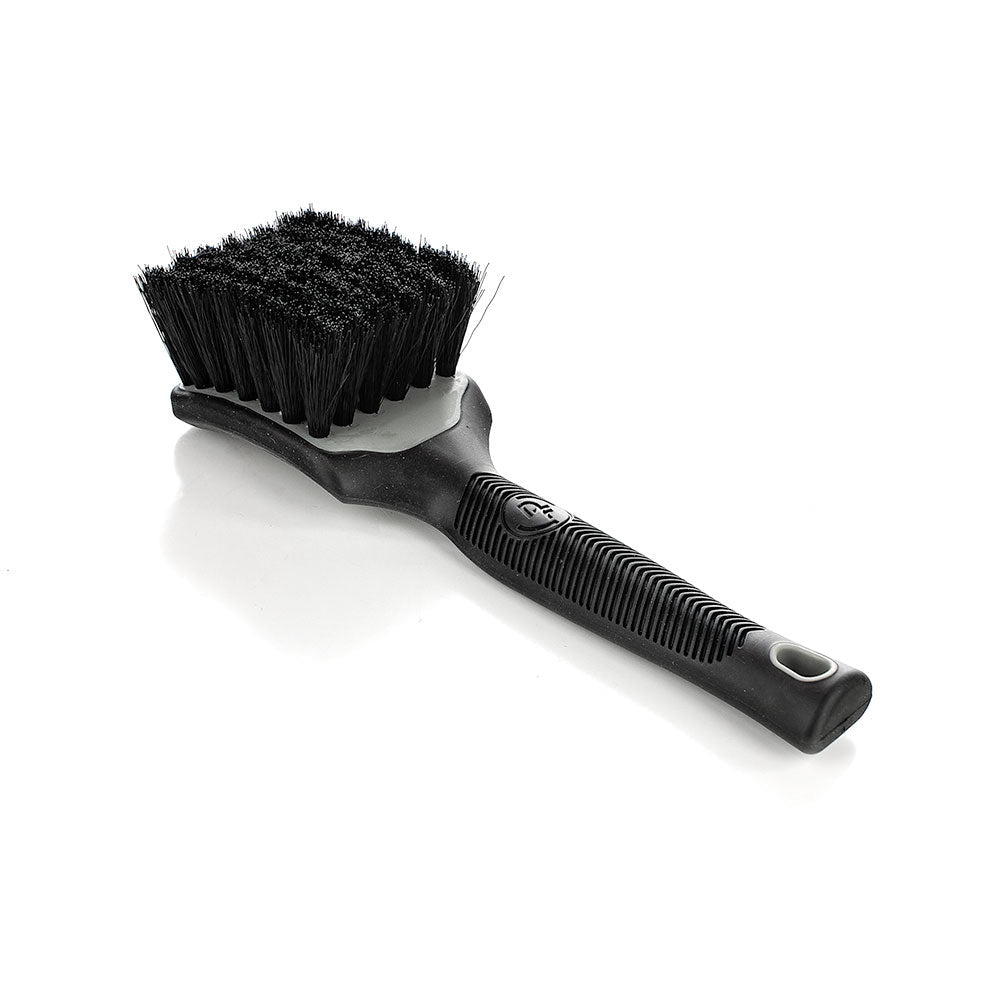 Detail Factory ProGrip Interior Scrub Brush - Grey bristles close-up