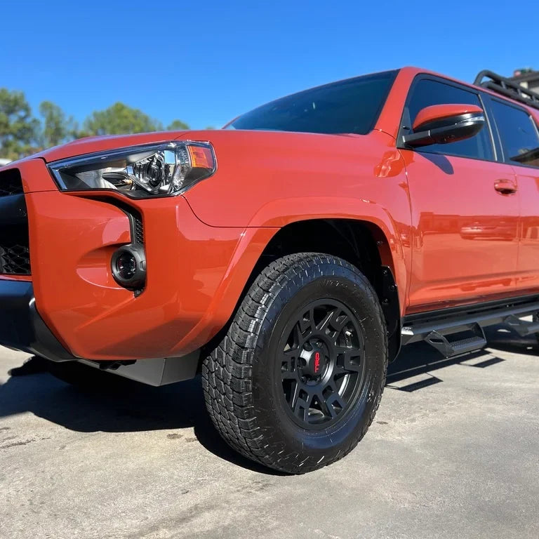 Orange Toyota 4Runner detailed with Shine Supply Burn Out reconditioning cream