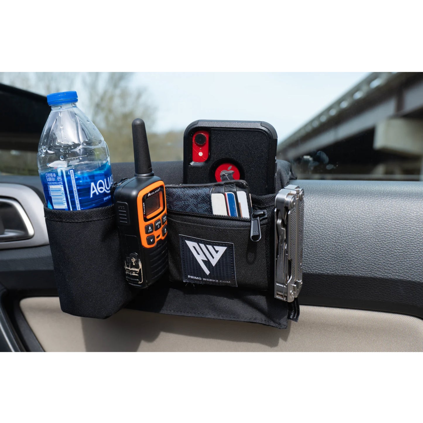 Armrest - with Cupholder - Black Canvas