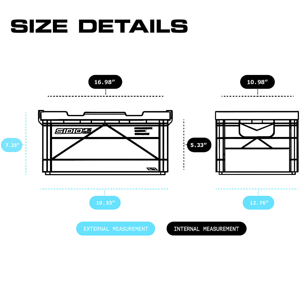 Half Size Sidio Crate + Lid & 2 Dividers