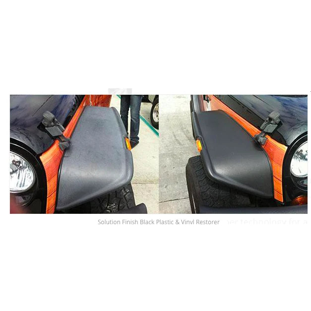 Trim before and after Solution Finish restorer